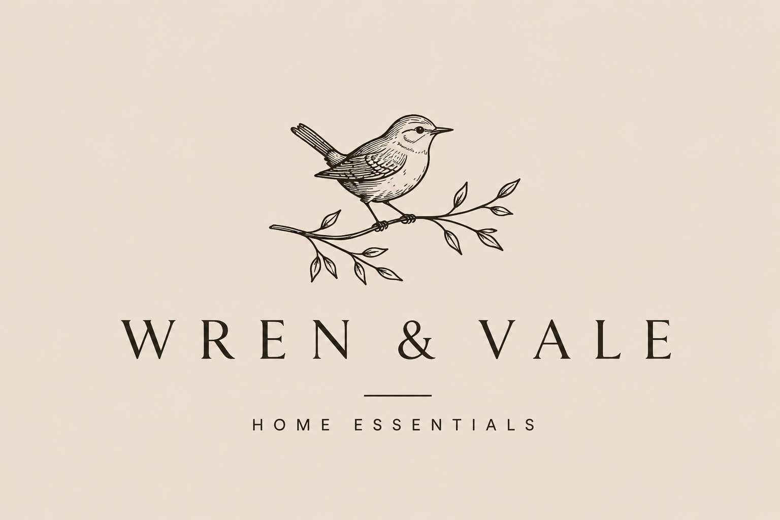 Wren & Vale Logo Canvas